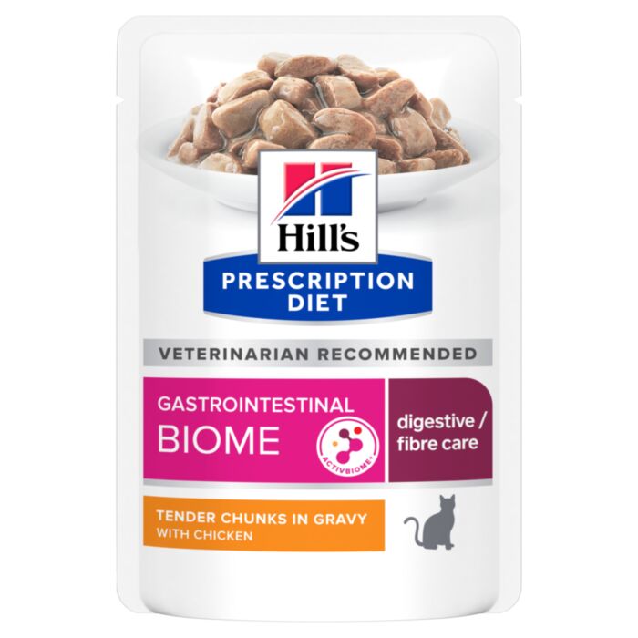 Hill’s Prescription Diet Gastrointestinal Biome veterinārie konservi kaķiem gremošanai 85 g