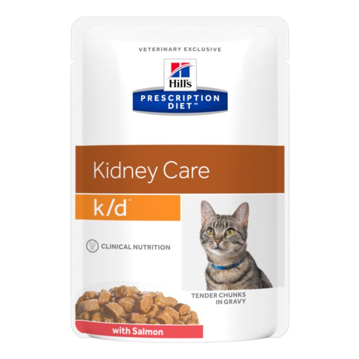 Hill’s Prescription Diet K/D Kidney Care veterinārie konservi kaķiem nierēm ar lasi 85 g