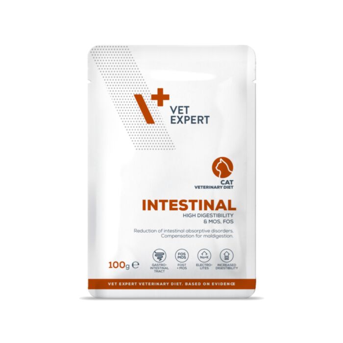 VetExpert VD Intestinal veterinārie konservi kaķiem gremošanai 100 g