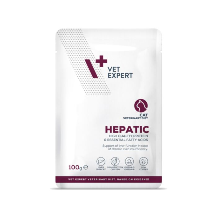VetExpert VD Hepatic veterinārie konservi kaķiem aknām 100 g