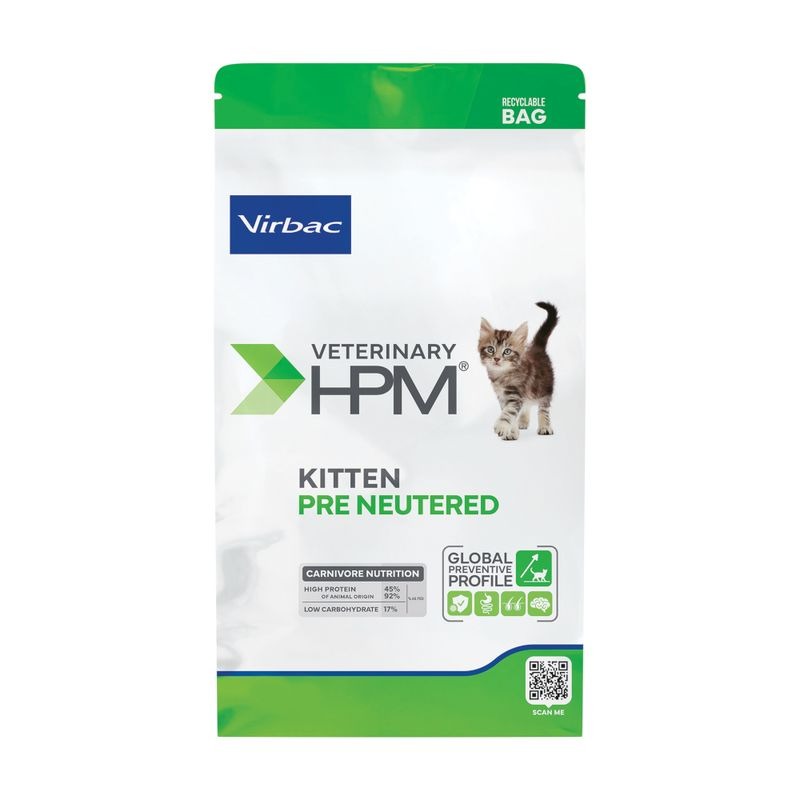 Virbac Kitten Pre Neutered veterinārā kaķu barība kaķēniem 3 kg