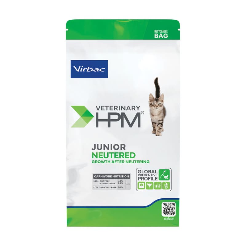 Virbac Junior Neutered sausā kaķu barība 1.5 kg