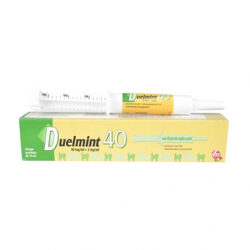 Duelmint 40 attārpošanas pasta suņiem un kaķiem 15 ml