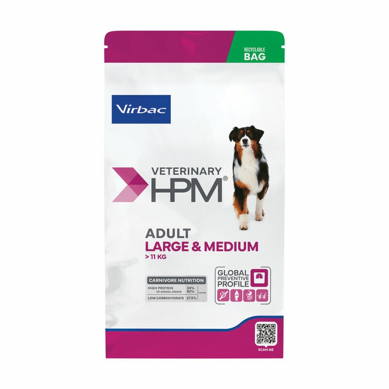 Virbac Adult Large & Medium sausā suņu barība pieaugušiem suņiem 3 kg