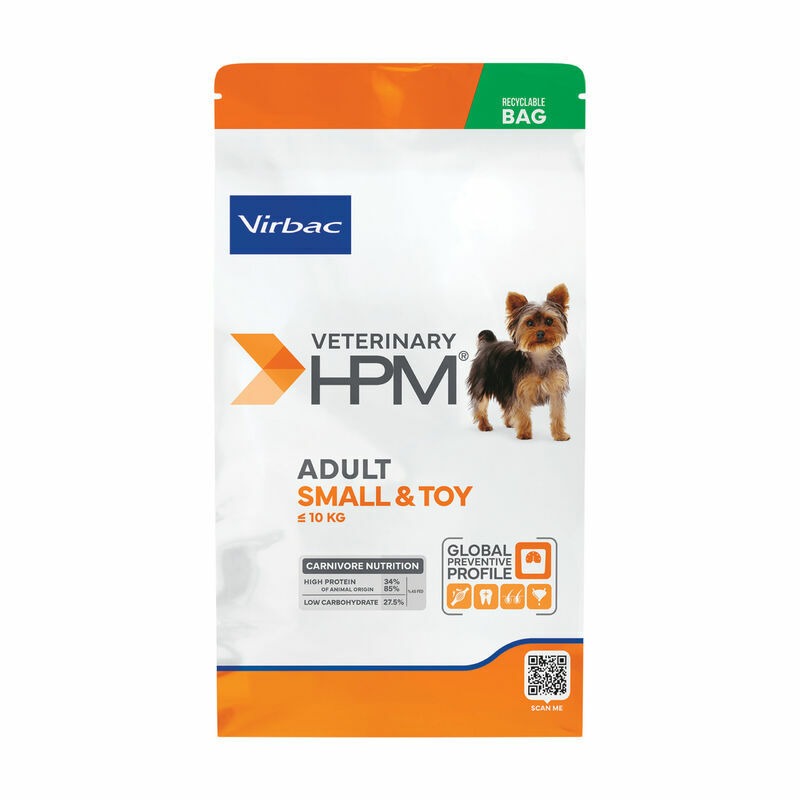 Virbac Adult Small & Toy sausā suņu barība pieaugušiem suņiem 3 kg