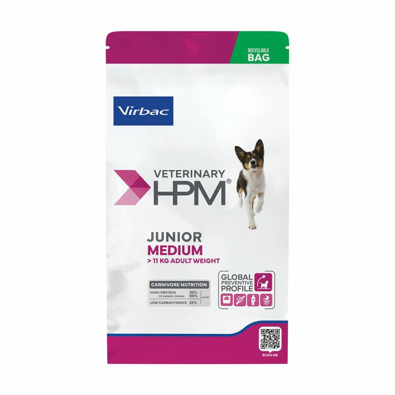 Virbac Junior Special Medium sausā suņu barība kucēniem 3 kg