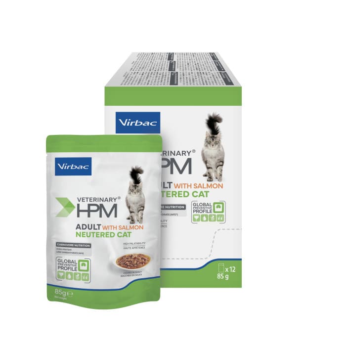 Virbac Adult Neutered Salmon veterinārie konservi sterilizētiem kaķiem 85 g