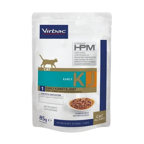 Virbac Kidney & Joint Early Care veterinārie konservi kaķiem nierēm 85 g