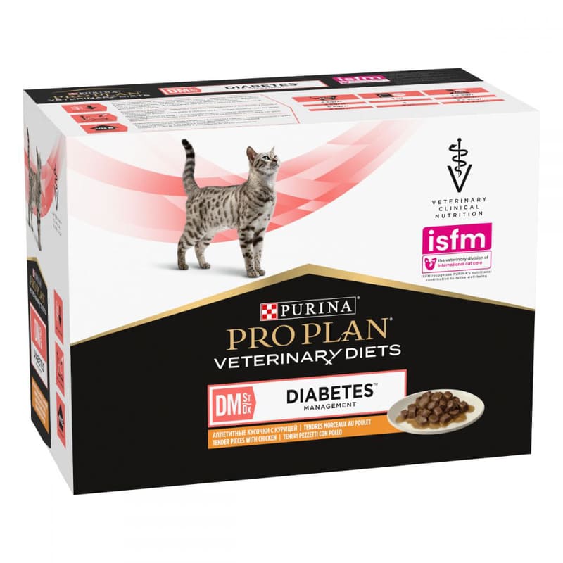 Pro Plan Veterinary Diets DM Diabetes Management veterinārie konservi kaķiem diabētam 85 g