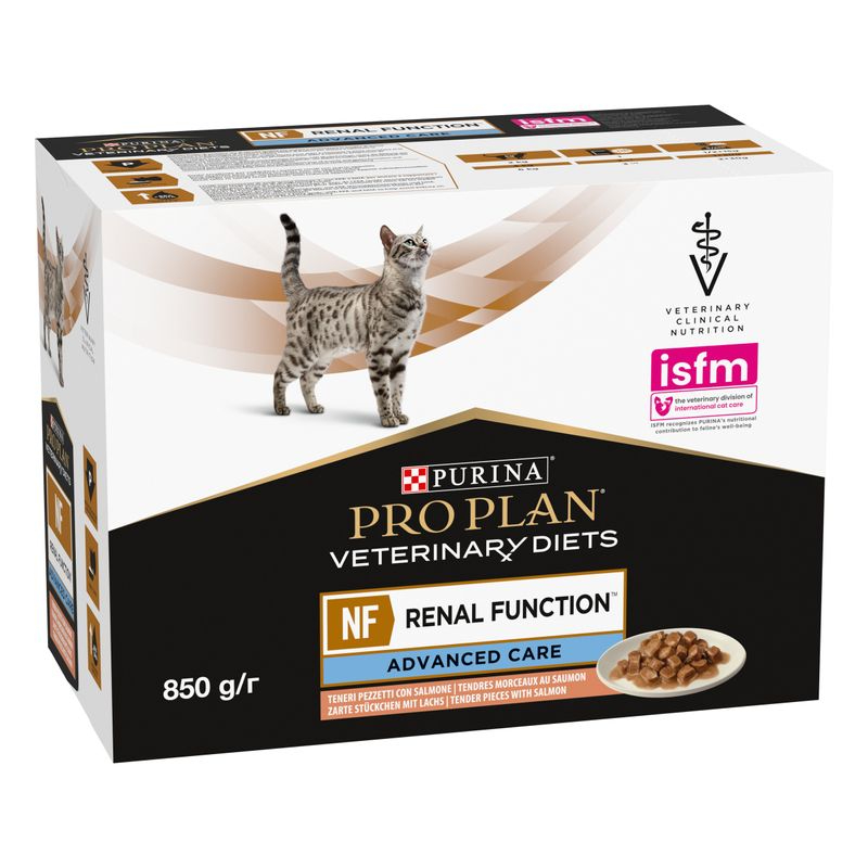 Pro Plan Veterinary Diets NF Renal Function Advanced Care veterinārie konservi kaķiem nierēm ar lasi 85 g