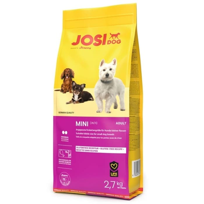 Josera JosiDog Mini sausā suņu barība pieaugušiem suņiem mazajām šķirnēm 2.7 kg