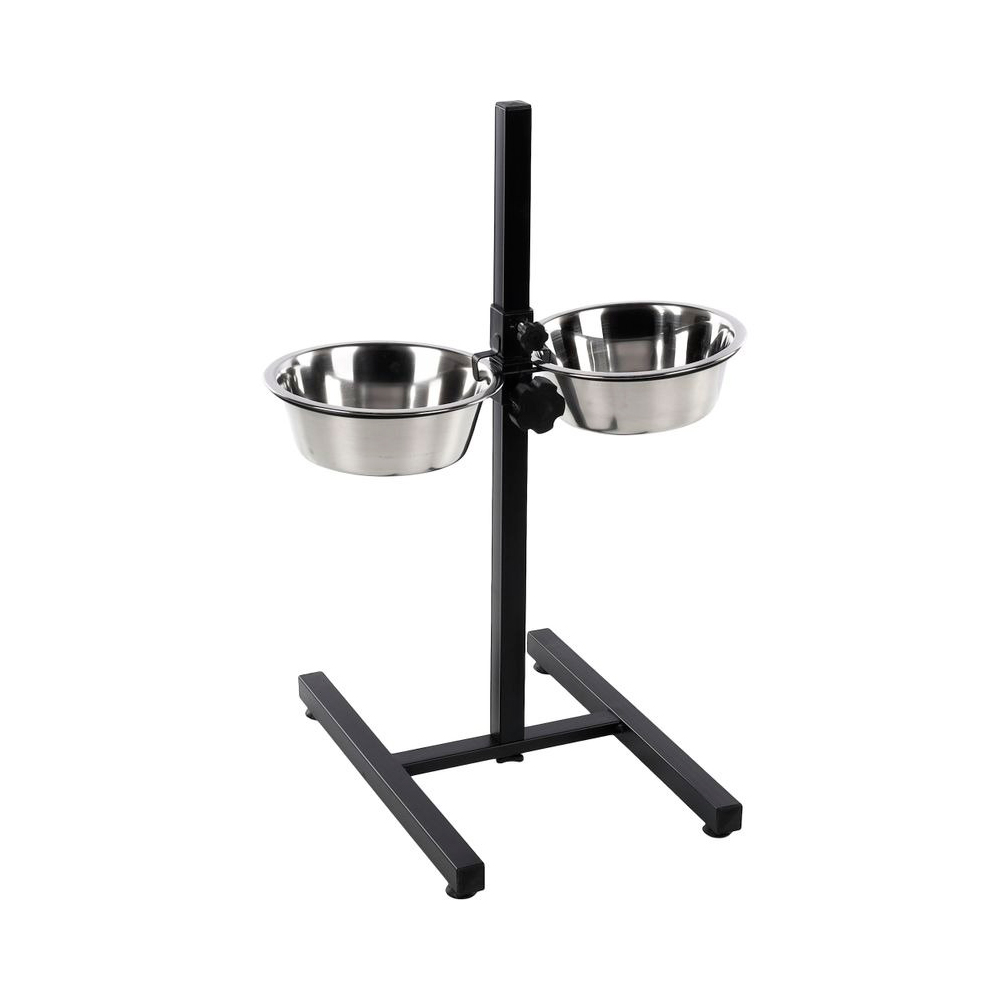 FLAMINGO DUO OTIS metāla statīvs ar bļodām M 2.5L ø25 cm