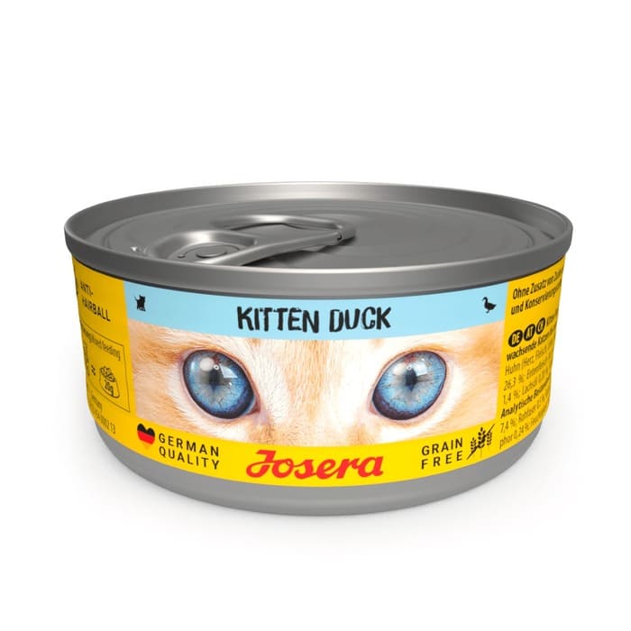 Josera Cat Kitten Duck kaķu konservi kaķēniem ar pīli 85 g