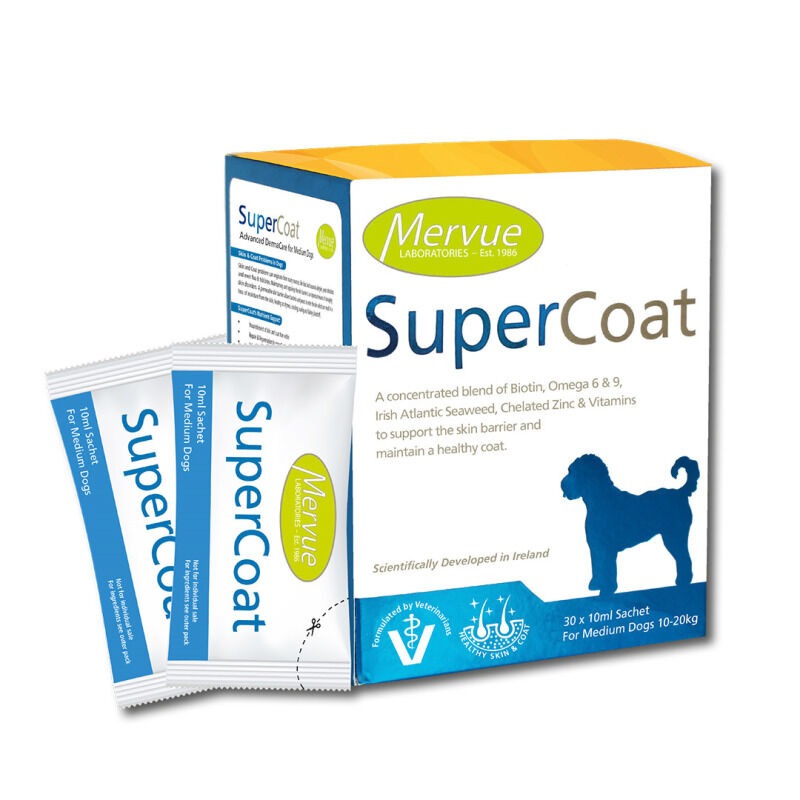Supercoat Omega šķidrie vitamīni ādai un apmatojumam suņiem 10–20 kg 10 ml N30