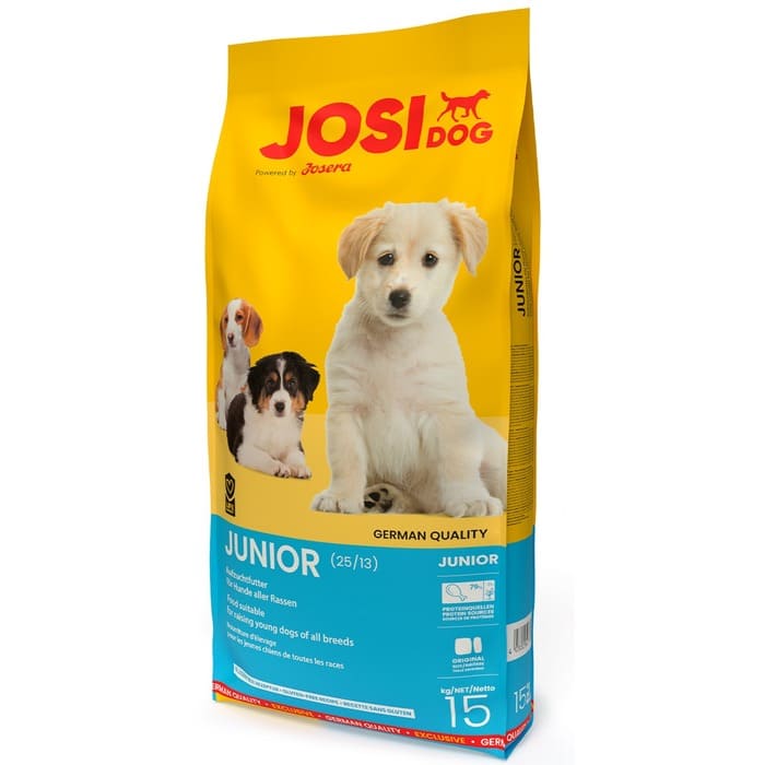 Josera JosiDog Junior sausā suņu barība kucēniem 15 kg