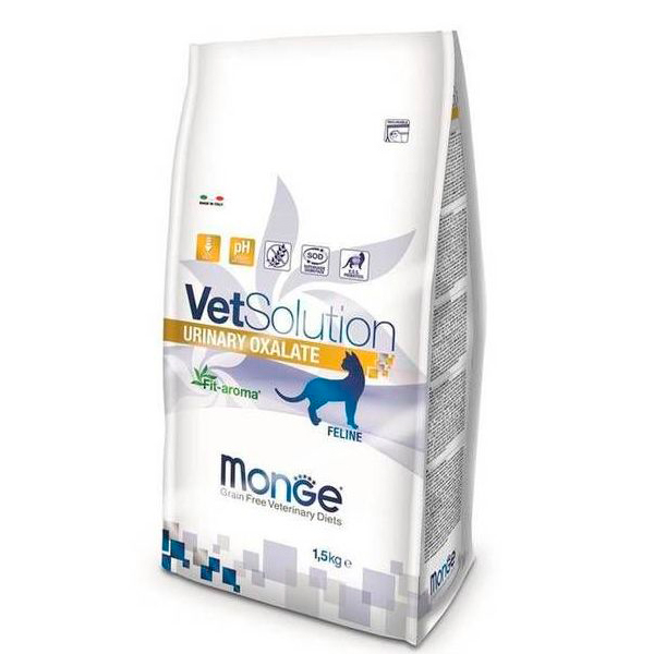 Monge VetSolution Feline Urinary Oxalate veterinārā kaķu barība urīnceļiem 1.5 kg