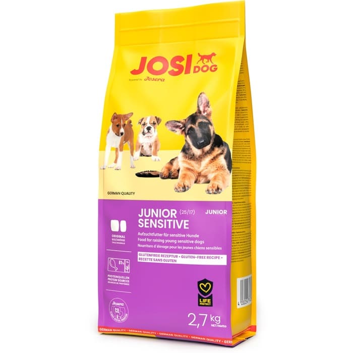Josera JosiDog Junior Sensitive sausā suņu barība kucēniem jutīgai gremošanai 2.7 kg