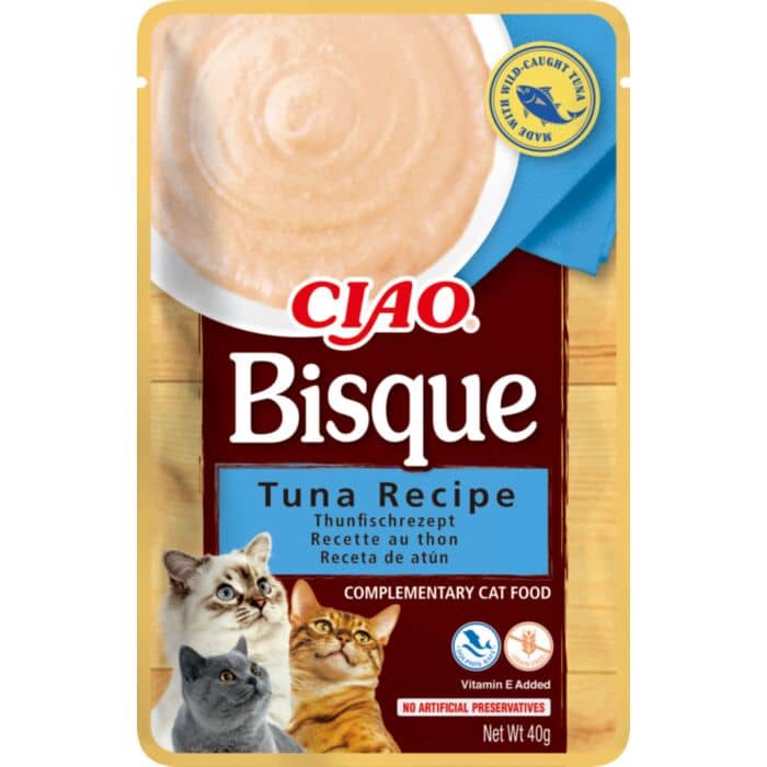 Churu Cat Ciao Bisque kaķu gardums krēms kaķiem ar tunci 40 g