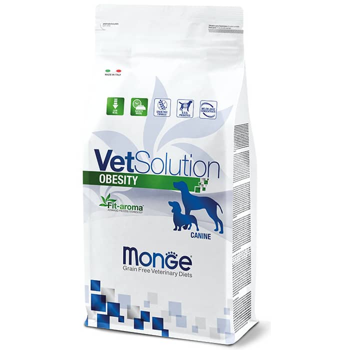 Monge VetSolution Canine Obesity veterinārā suņu barība svara kontrolei 2 kg