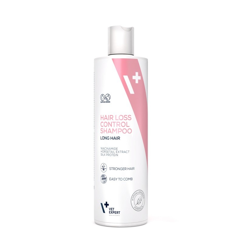 VetExpert Hair Loss Long šampūns suņiem un kaķiem pret spalvas izkrišanu 250 ml
