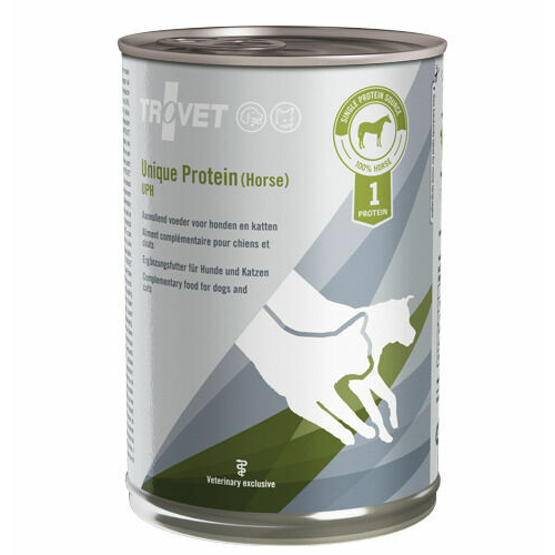 Trovet Unique Protein UPH veterinārie konservi suņiem un kaķiem alerģijām ar zirgu 400 g
