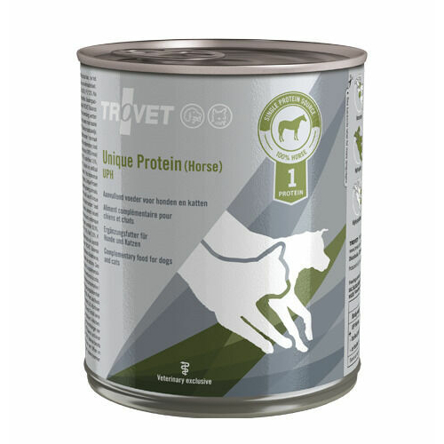Trovet Unique Protein UPH veterinārie konservi suņiem un kaķiem alerģijām ar zirgu 800 g