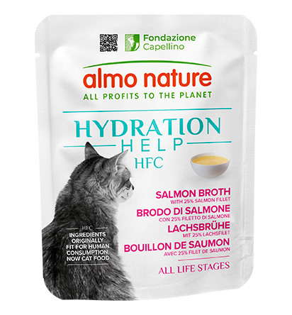 Almo Nature HFC Hydration Salmon kaķu dzēriens ar lasi 50 g