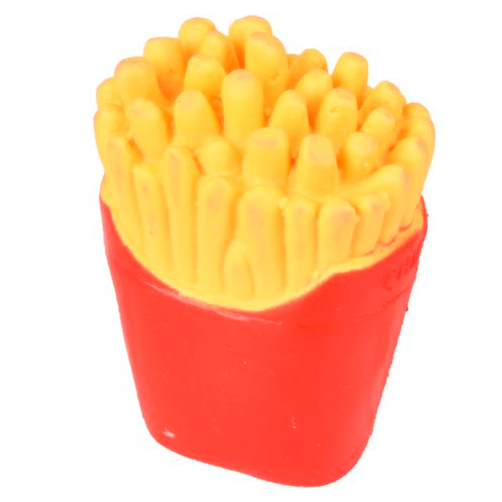 Flamingo rotaļļieta suņiem lateksa ar pīkstuli  S Fastfood Mix 7cm 1gb