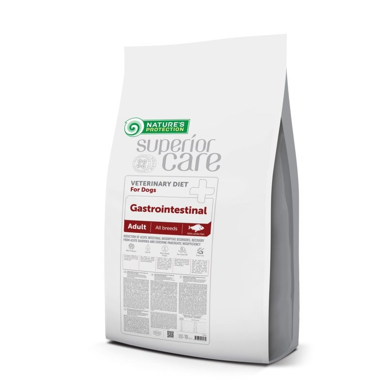 Nature’s Protection Veterinary Diet Gastrointestinal veterinārā suņu barība gremošanai ar baltajām zivīm 10 kg