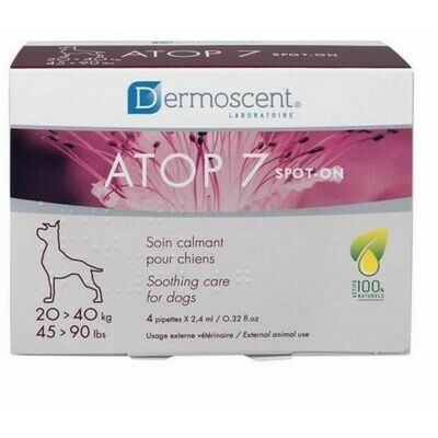 Dermoscent ATOP 7 spot-on pilieni suņiem un kaķiem ādas nomierināšanai 20–40 kg 2.4 ml N4