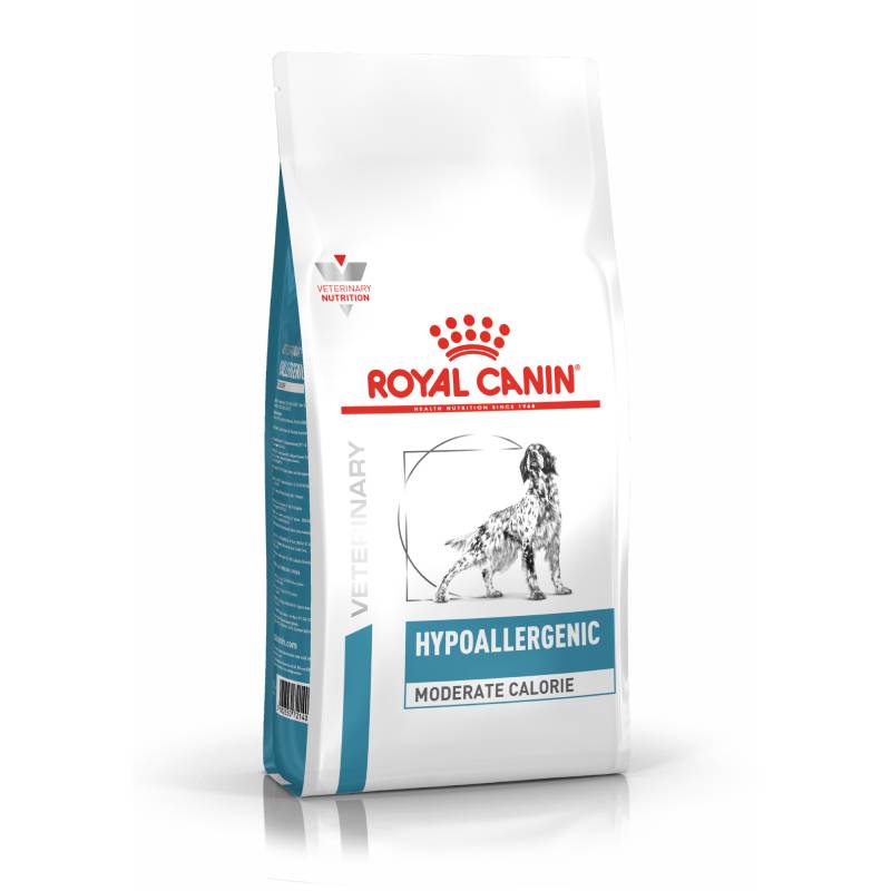 Royal Canin Hypoallergenic Moderate Calorie veterinārā suņu barība alerģijām 1.5 kg