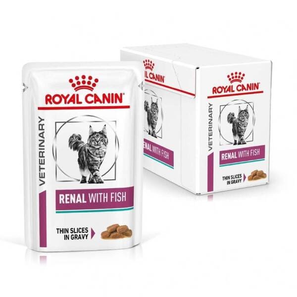 Royal Canin Renal Fish veterinārie konservi kaķiem nierēm mērcē 85 g