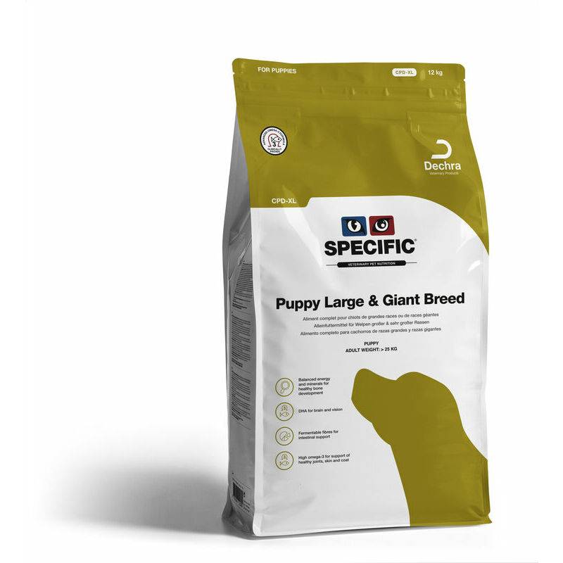 Specific CPD-XL Puppy Large Giant sausā barība lielo šķirņu kucēniem 4 kg