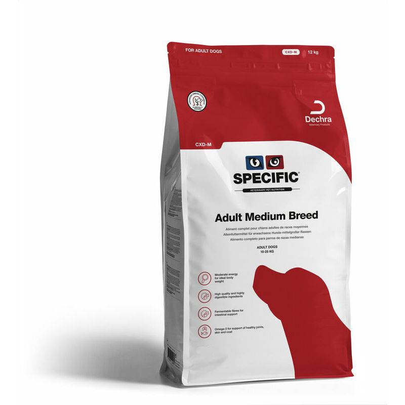 Specific CXD-M Adult Medium sausā suņu barība vidējo šķirņu suņiem 12 kg