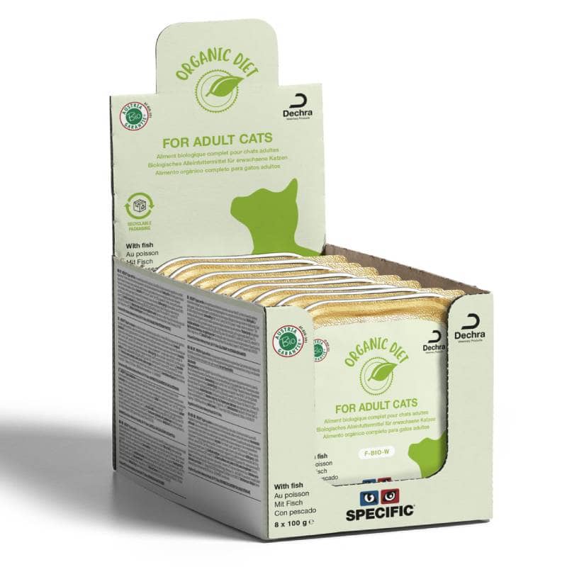 Specific F-BIO-W Organic Fish konservi kaķiem ar zivīm 100 g