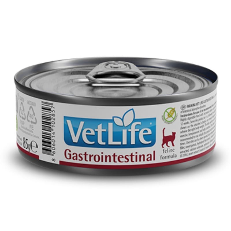 Farmina Vet Life Gastrointestinal veterinārie konservi kaķiem gremošanai 85 g