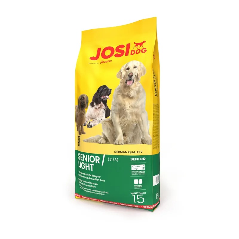 Josera JosiDog Senior Light sausā suņu barība vecākiem suņiem ar samazinātiem taukiem 15 kg
