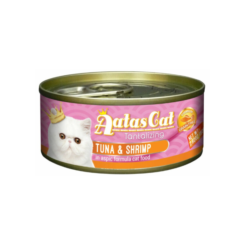 AATAS CAT TANTALIZING TUNA SHRIMP konservi kaķiem želējā 80g