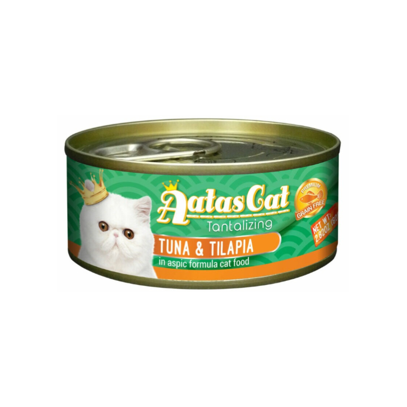 AATAS CAT TANTALIZING TUNA TILAPIA konservi kaķiem želējā 80g