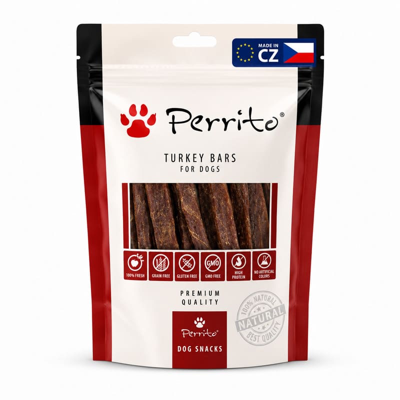 Perrito Bars Turkey gaļas gardums suņiem ar tītaru 100 g