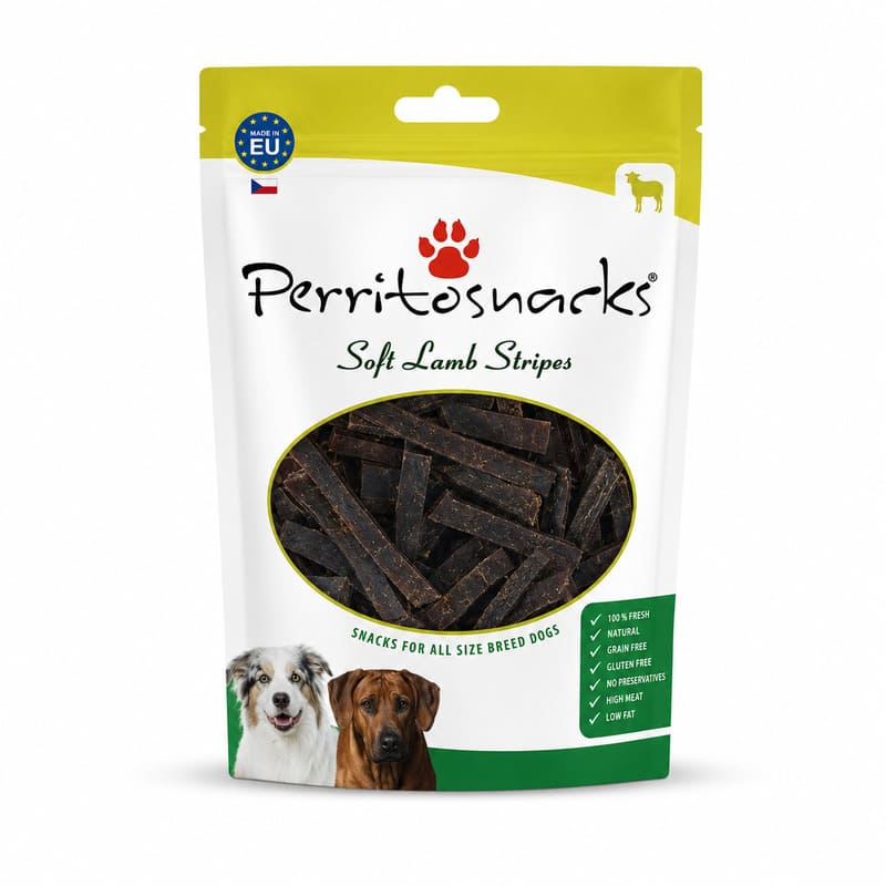 Perrito Soft Stripes Lamb gaļas gardums suņiem ar jēru 100 g