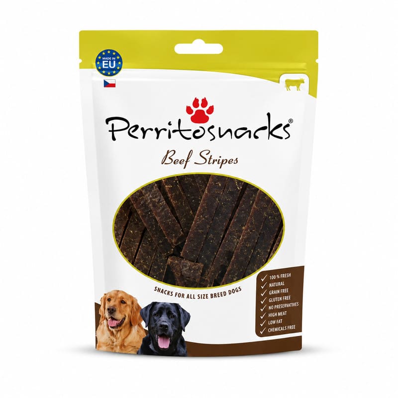 Perrito Soft Stripes Beef gaļas gardums suņiem ar liellopu 100 g