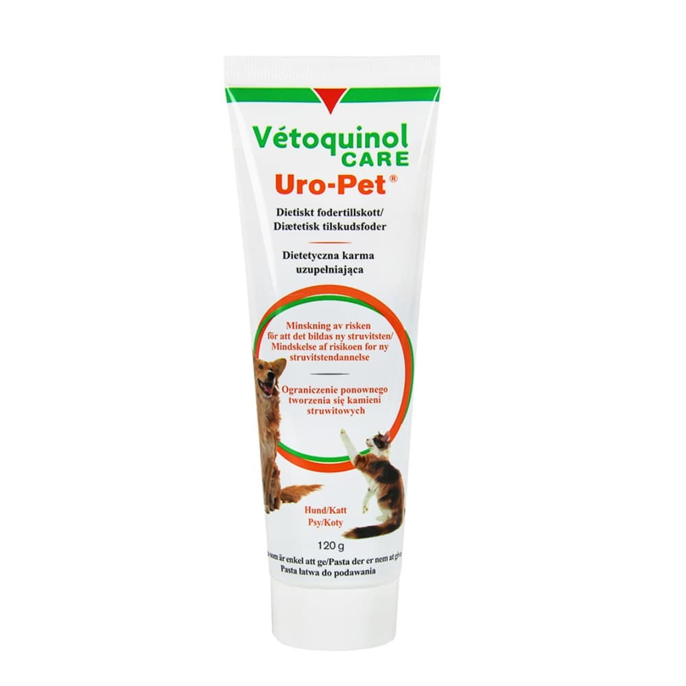Vetoquinol Uro-Pet pasta urīnceļiem suņiem un kaķiem 120 g