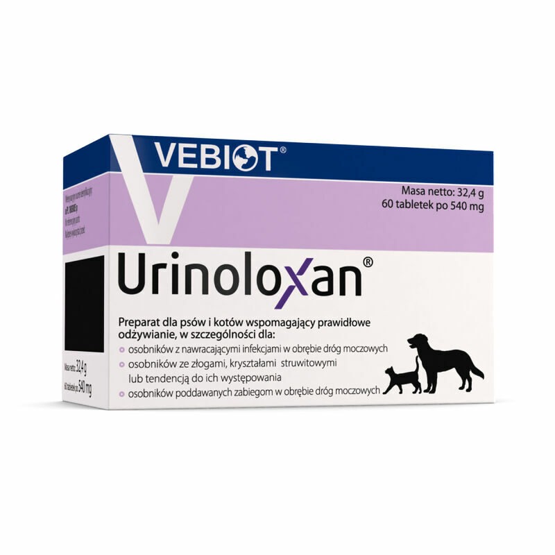 Urinoloxan Vebiot kapsulas urīnceļiem suņiem un kaķiem N60