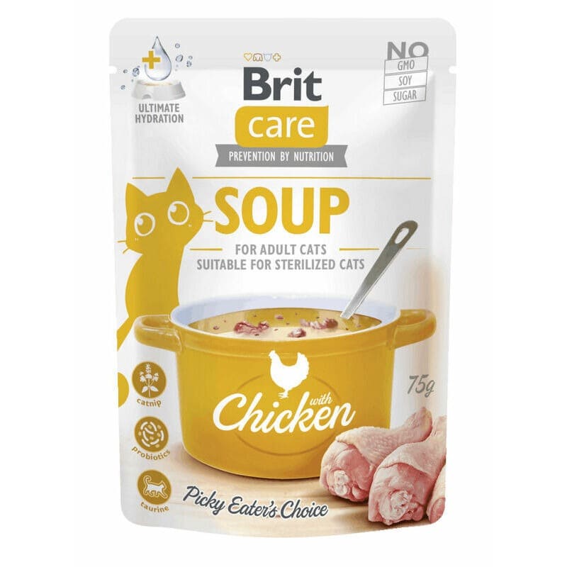 Brit Care Cat Soup Chicken kaķu dzēriens ar vistu 75 g