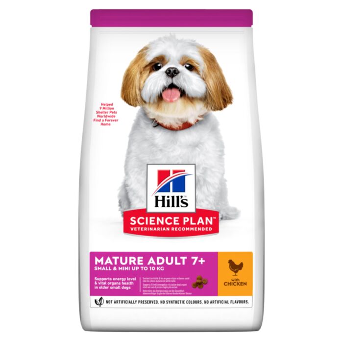 HILL`S SP DOG MINI MATURE 7+ CHICKEN sausā barība suņiem Vista 1.5kg