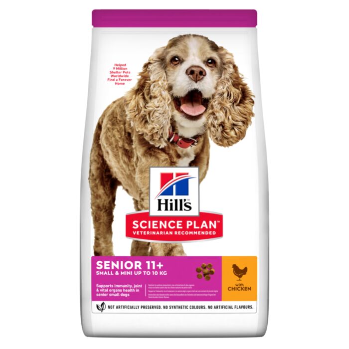 HILL`S SP DOG MINI SENIOR 11+ CHICKEN sausā barība suņiem Vista 1.5kg