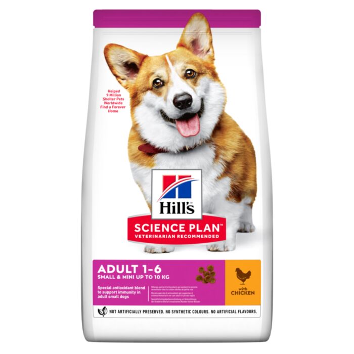 HILL`S SP DOG MINI ADULT CHICKEN sausā barība suņiem Vista 6kg