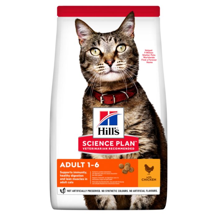 HILL`S SP CAT ADULT CHICKEN sausā kaķu barība Vista 3kg