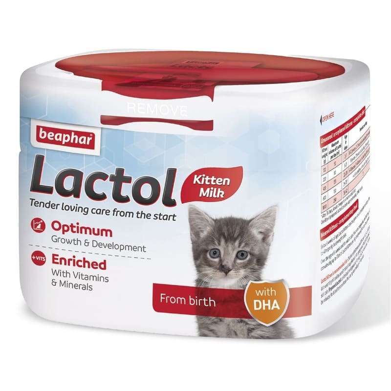 Beaphar Lactol Kitten Milk piena aizvietotājs jaundzimušiem kaķēniem 500 g